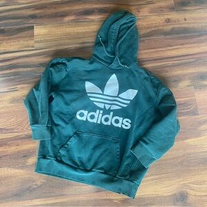 Hunter Green Heavyweight Adidas Classic Trefoil Hoodie